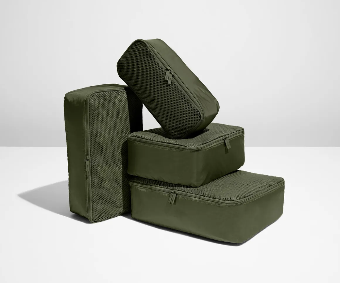 Insider Packing Cubes (Set of 4) in Olive Green
