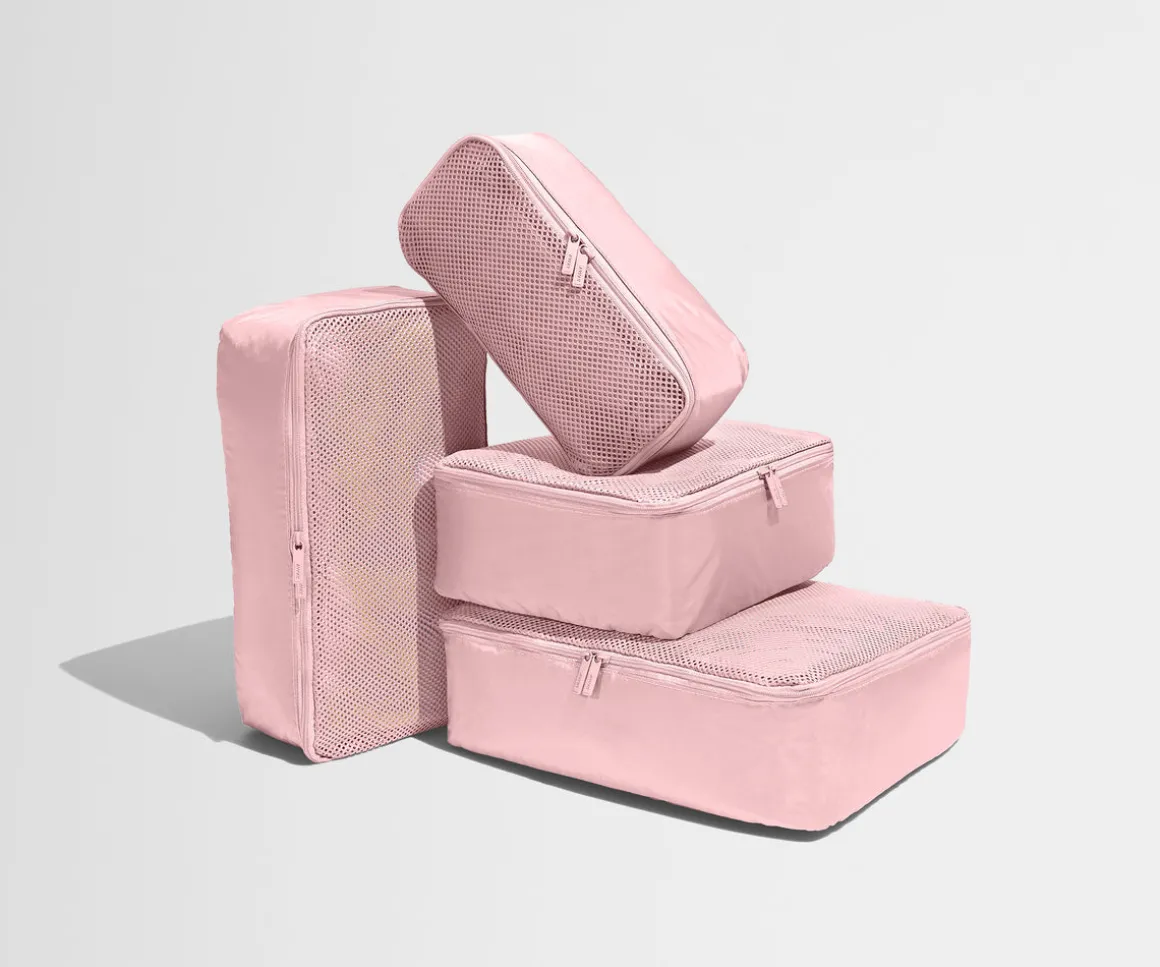Insider Packing Cubes (Set of 4) in Blush Pink