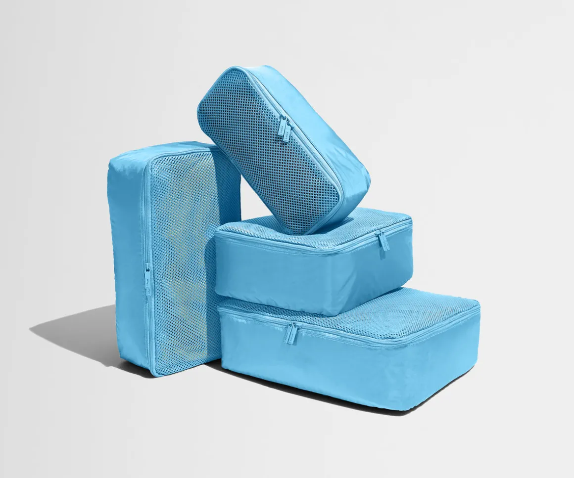 Insider Packing Cubes (Set of 4) in Opal Blue
