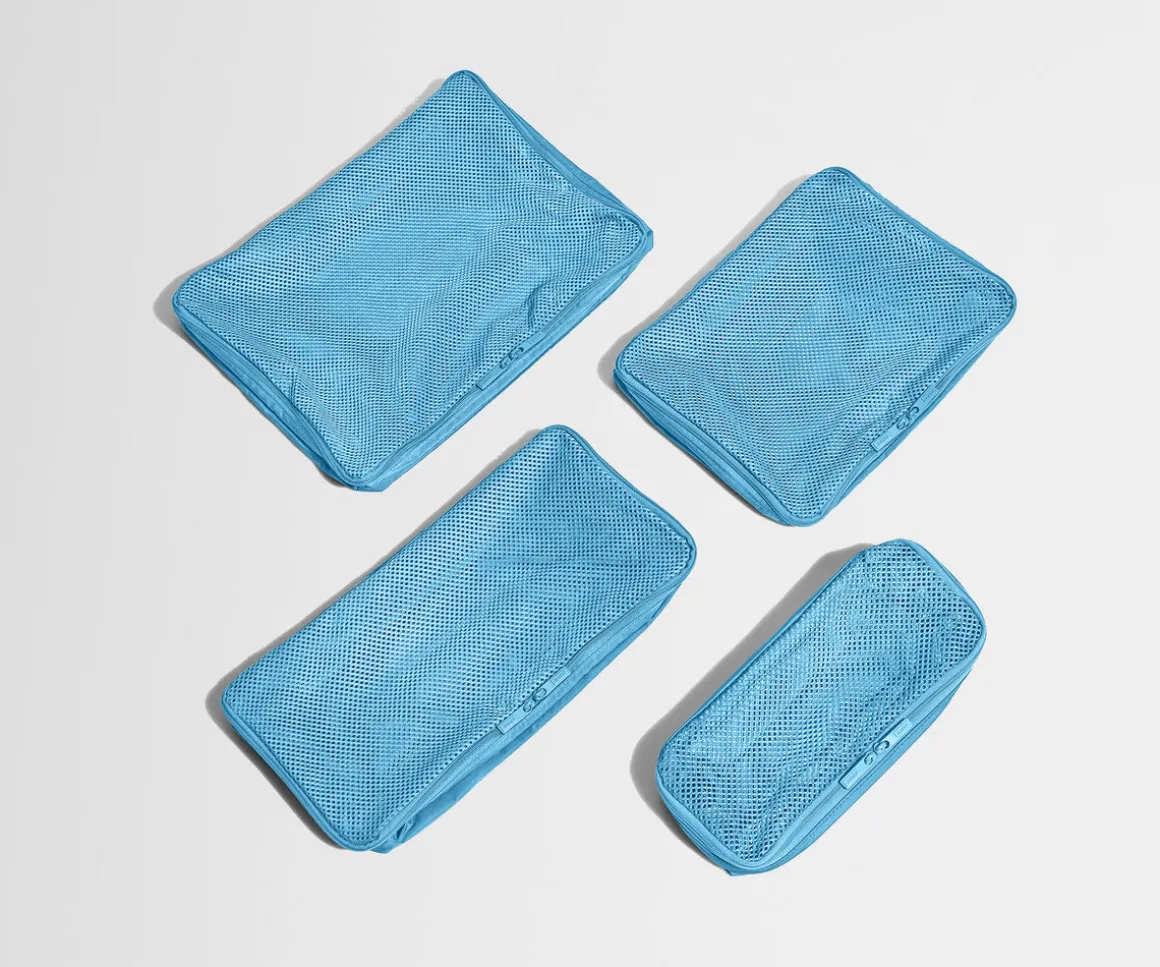 Insider Packing Cubes (Set of 4) in Opal Blue