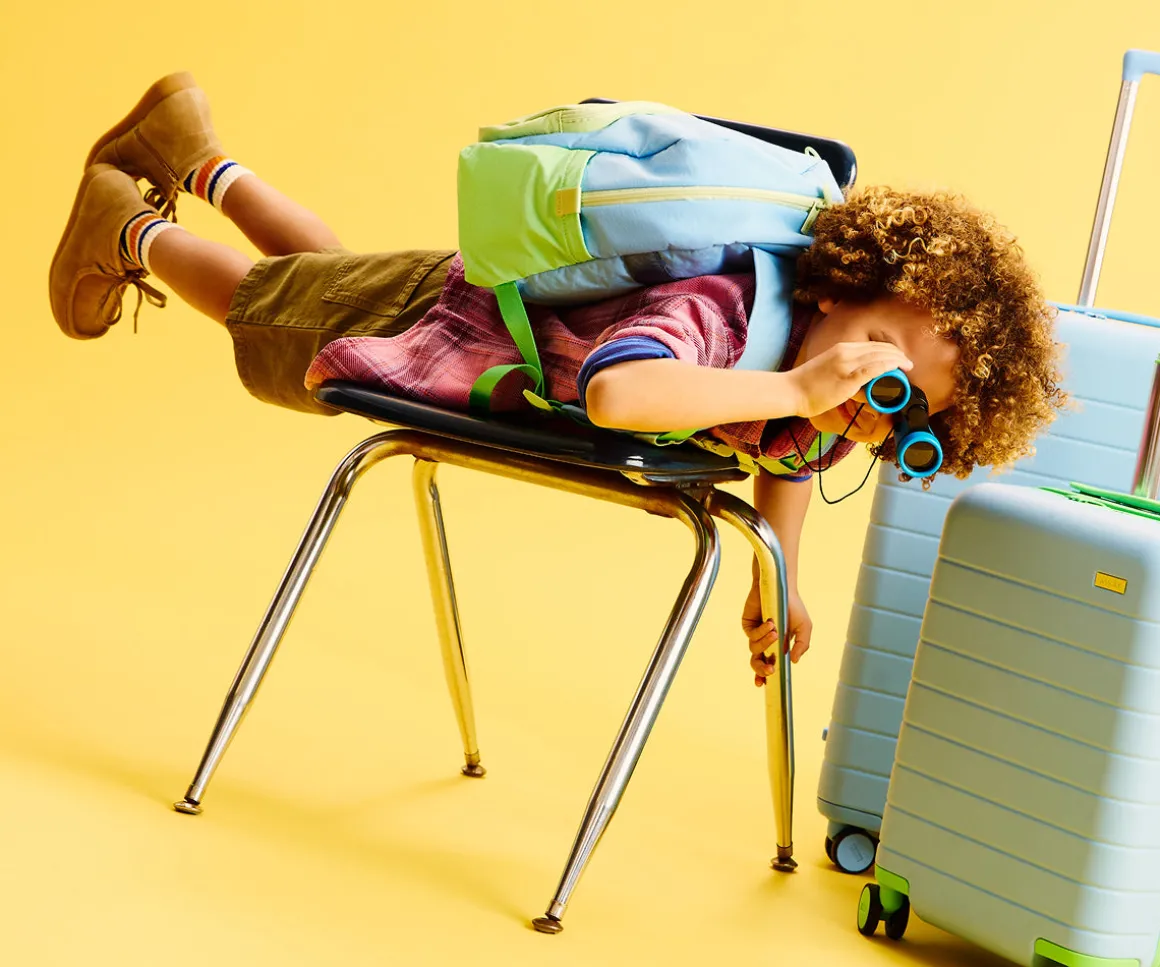 Kids Backpack in Dragonfly Blue