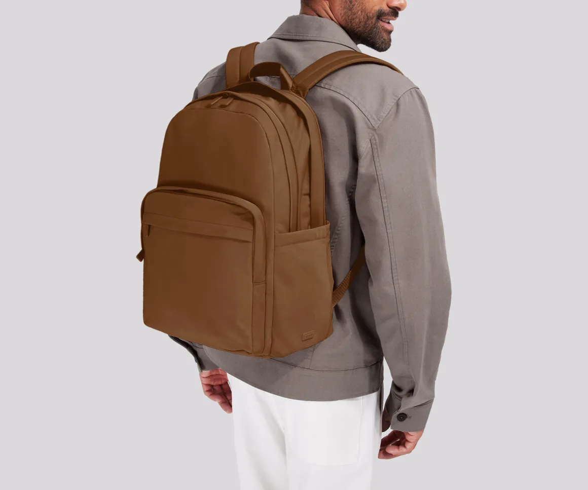 Large Featherlight Backpack in Amaro Brown