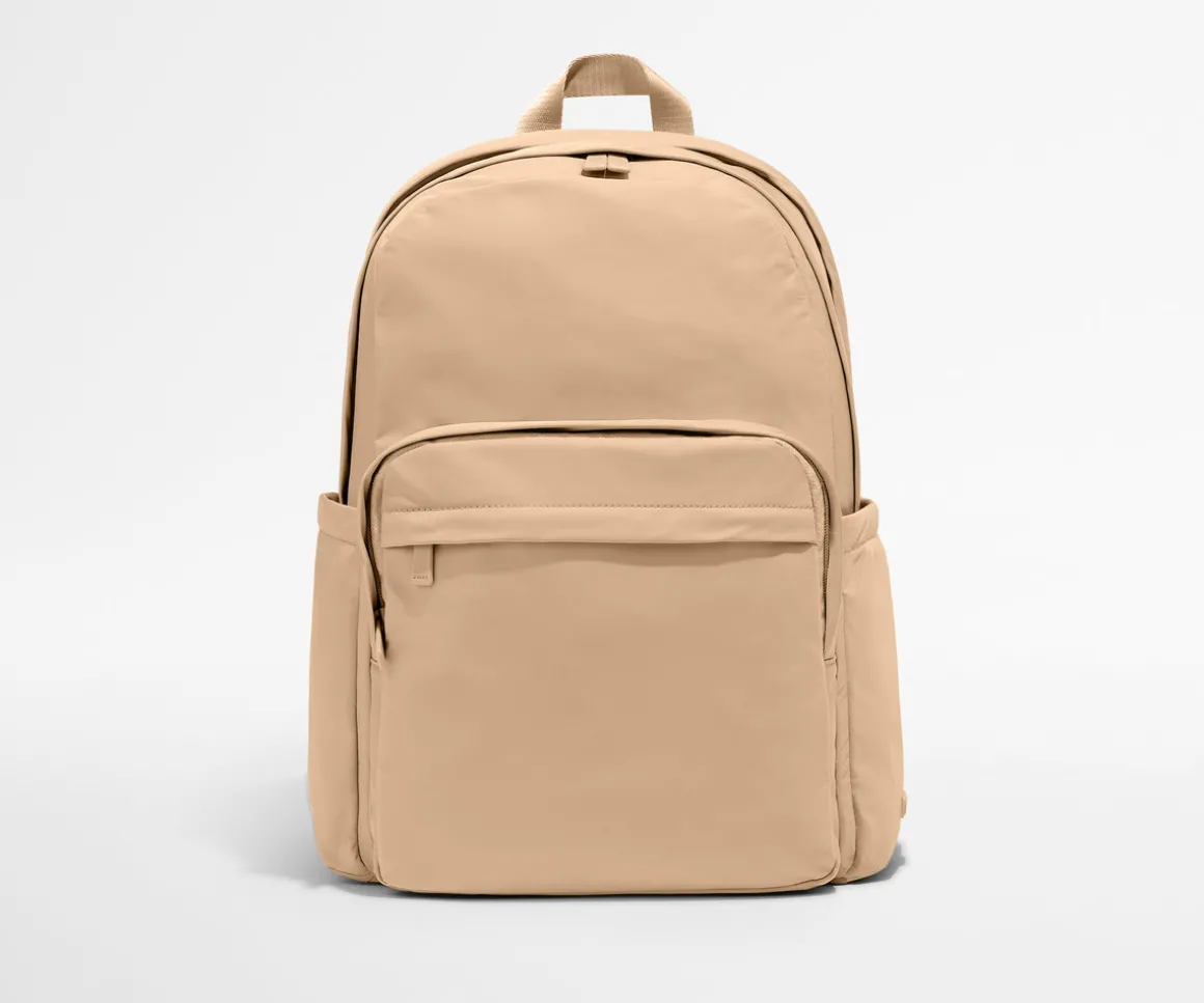 Large Featherlight Backpack in Camel Brown