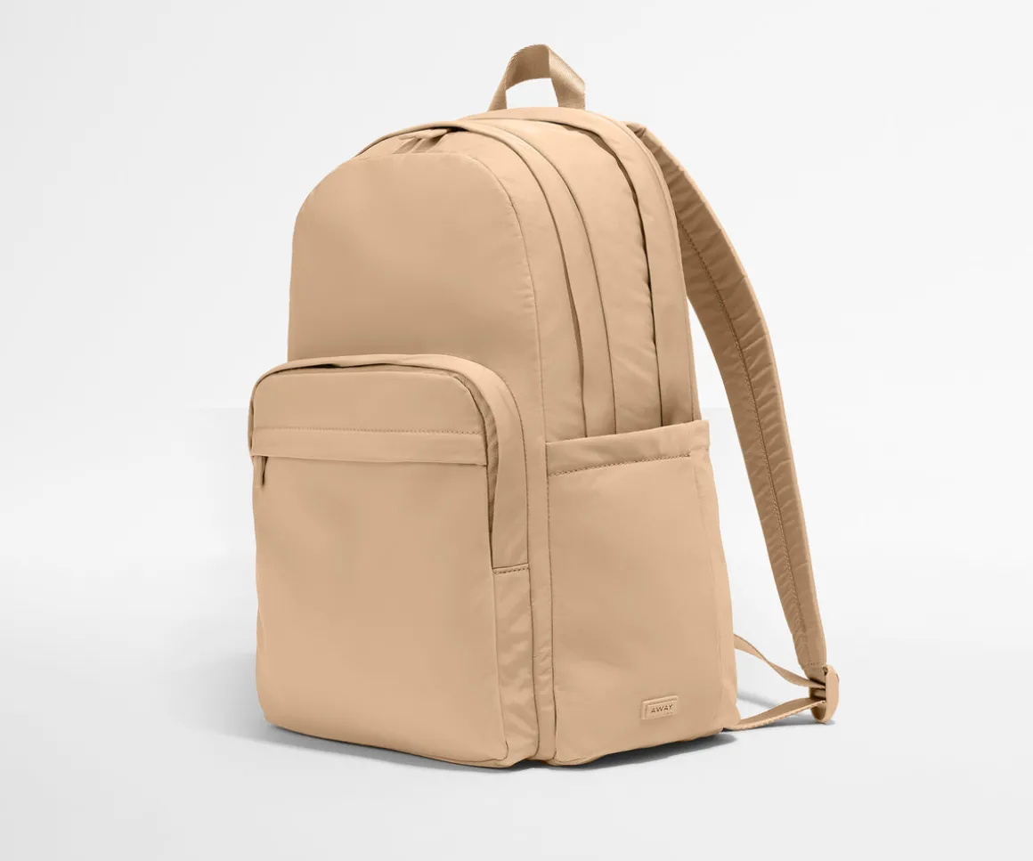 Large Featherlight Backpack in Camel Brown