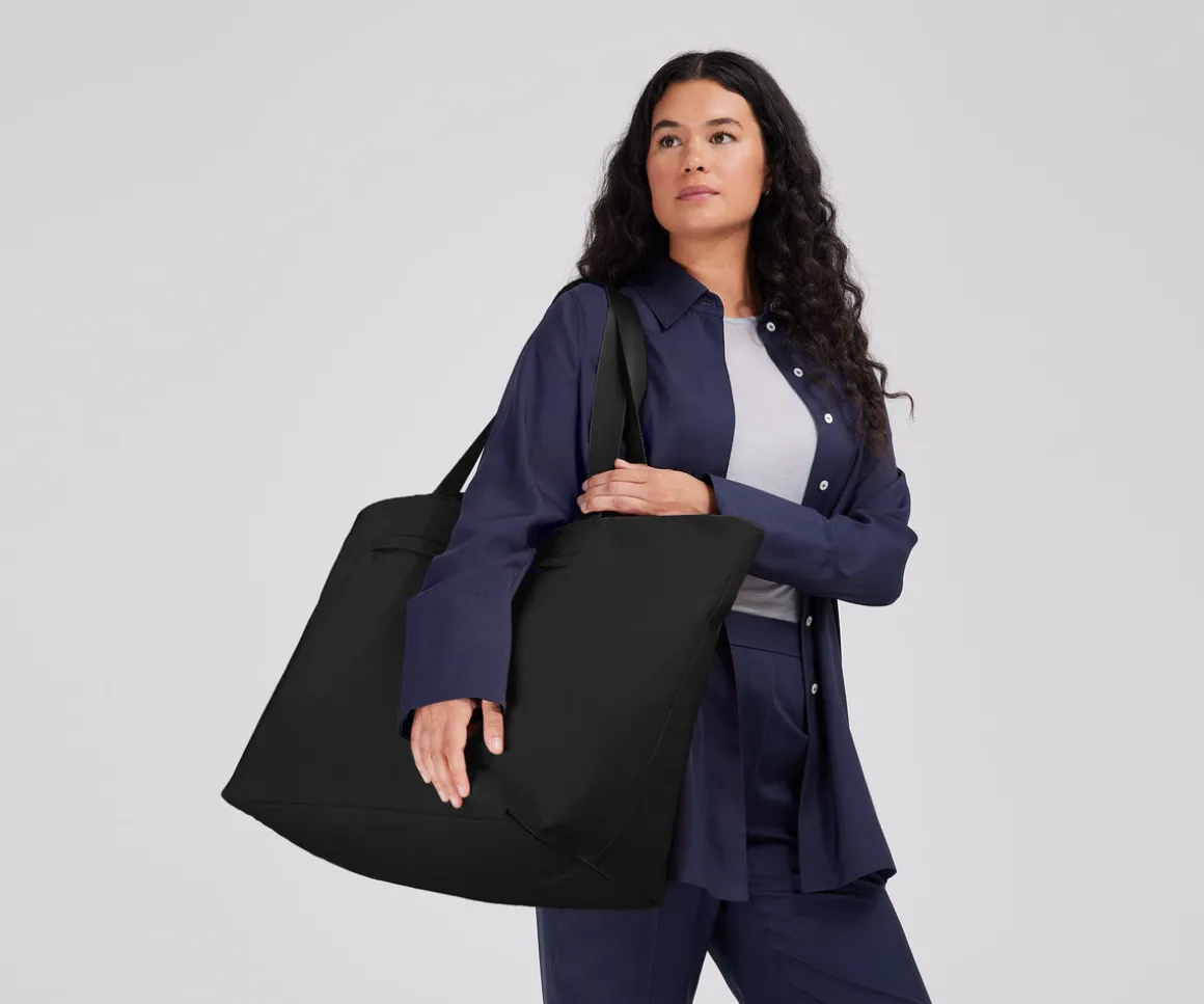Large Featherlight Tote in Jet Black