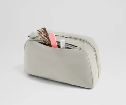 Large Toiletry Bag in Cloud Gray