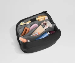 Large Toiletry Bag in Jet Black