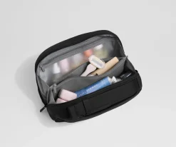 Large Toiletry Bag in Jet Black