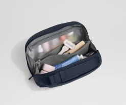 Large Toiletry Bag in Navy Blue