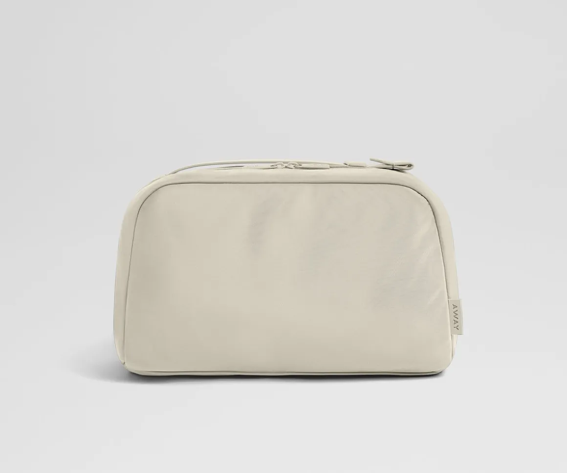 Large Toiletry Bag in Salt White