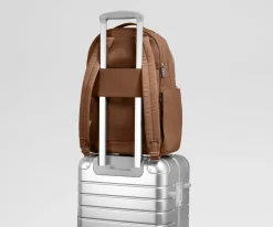 Leather Backpack in Saddle Brown