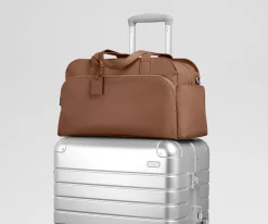 Leather Duffle in Saddle Brown