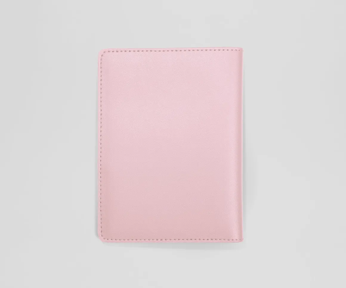 Passport Holder in Glacial Pink