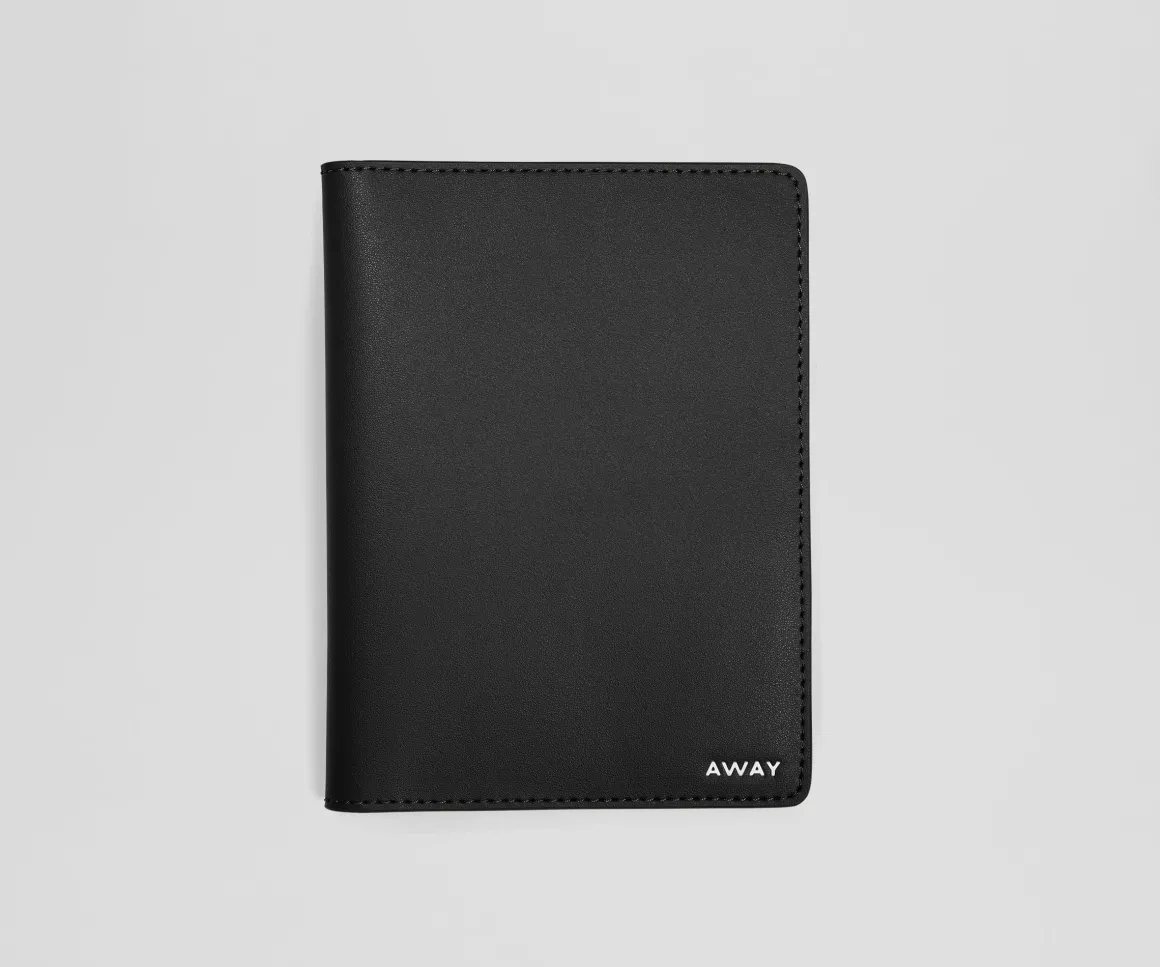 Passport Holder in Jet Black
