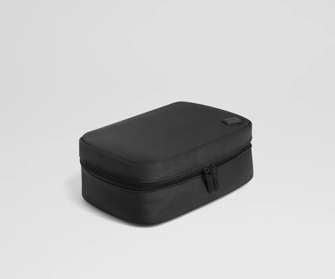 Small Toiletry Bag in Jet Black