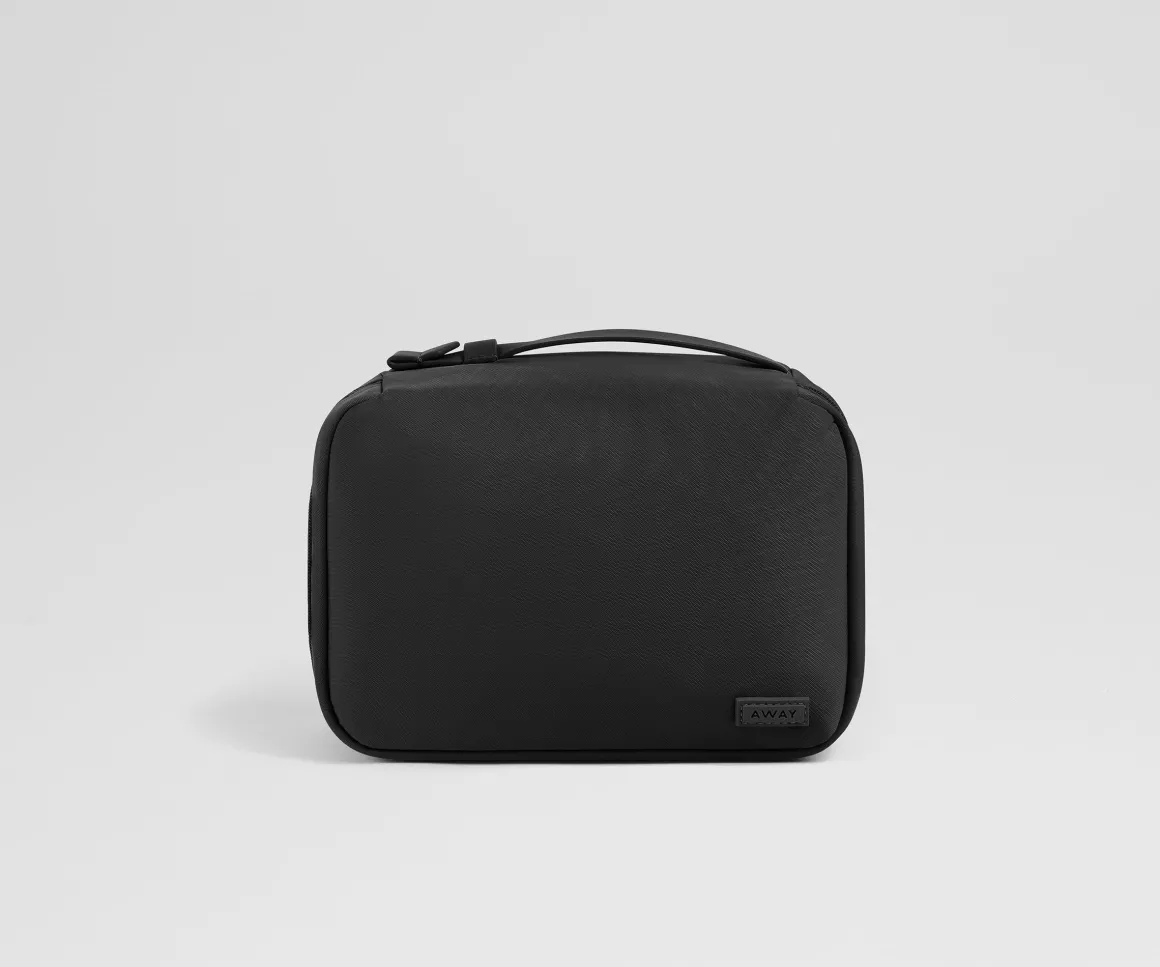 Small Toiletry Bag in Jet Black