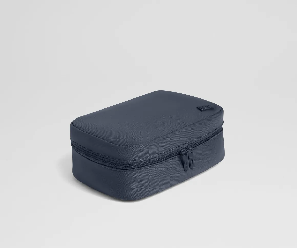 Small Toiletry Bag in Navy Blue