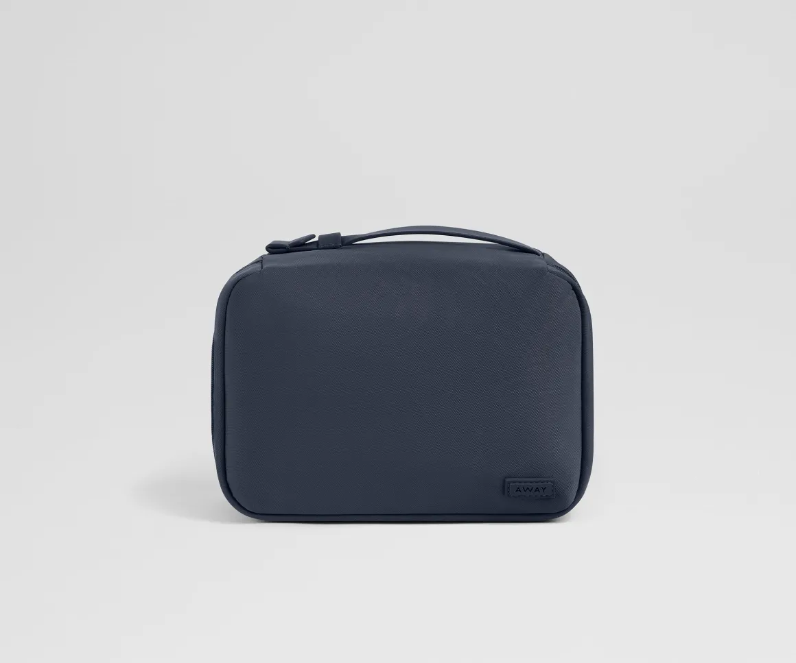 Small Toiletry Bag in Navy Blue