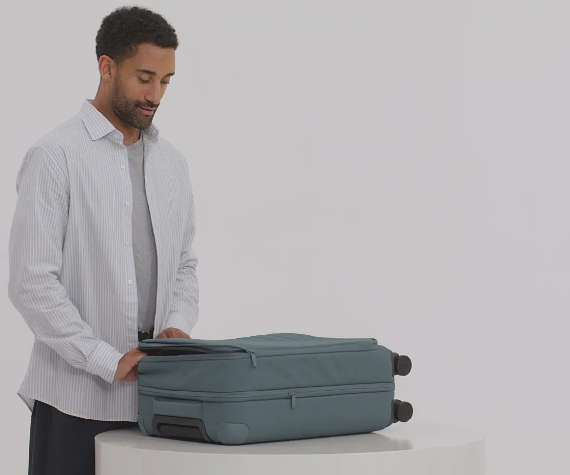 Softside Bigger Carry-On in Coast Blue