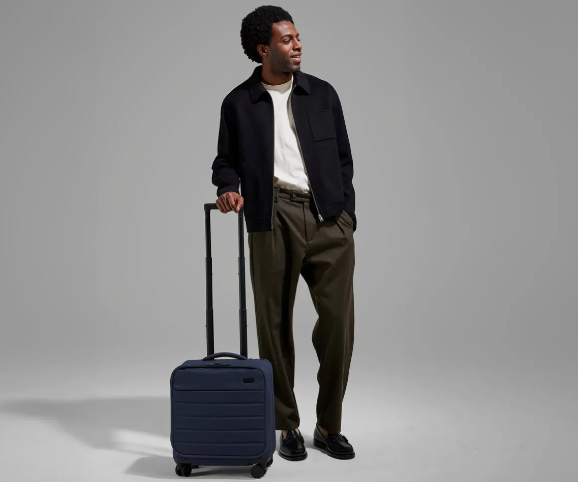 Softside Compact Carry-On in Navy Blue