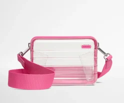 Stadium Bag in Clear/Island Pink