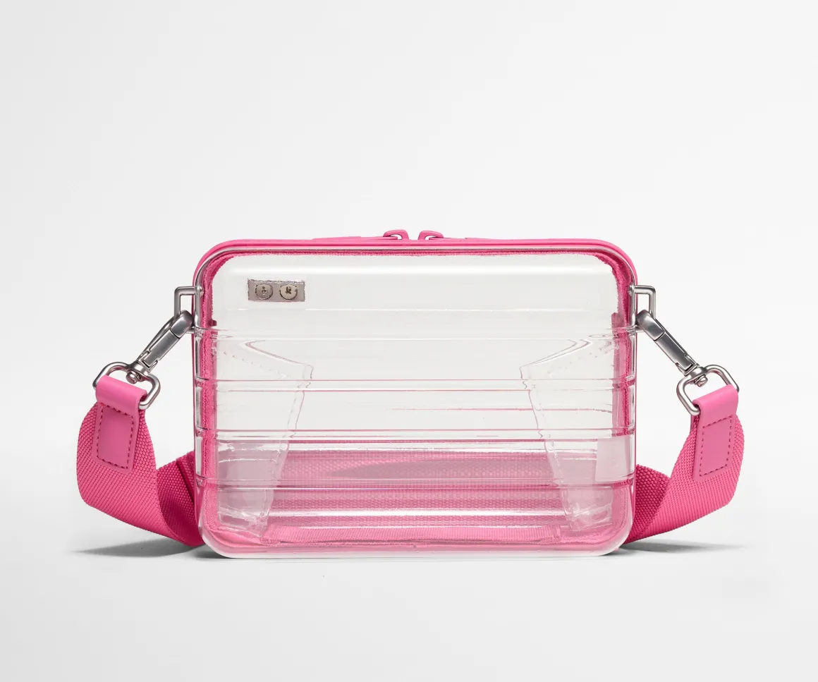 Stadium Bag in Clear/Island Pink