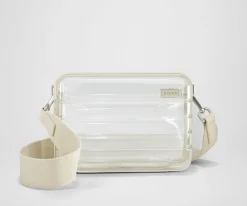 Stadium Bag in Clear/Salt White