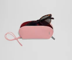 Sunglasses Pouch in Flamingo Pink