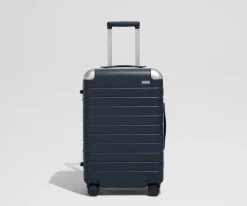 The Aluminum Edge Bigger Carry-On in Navy Blue