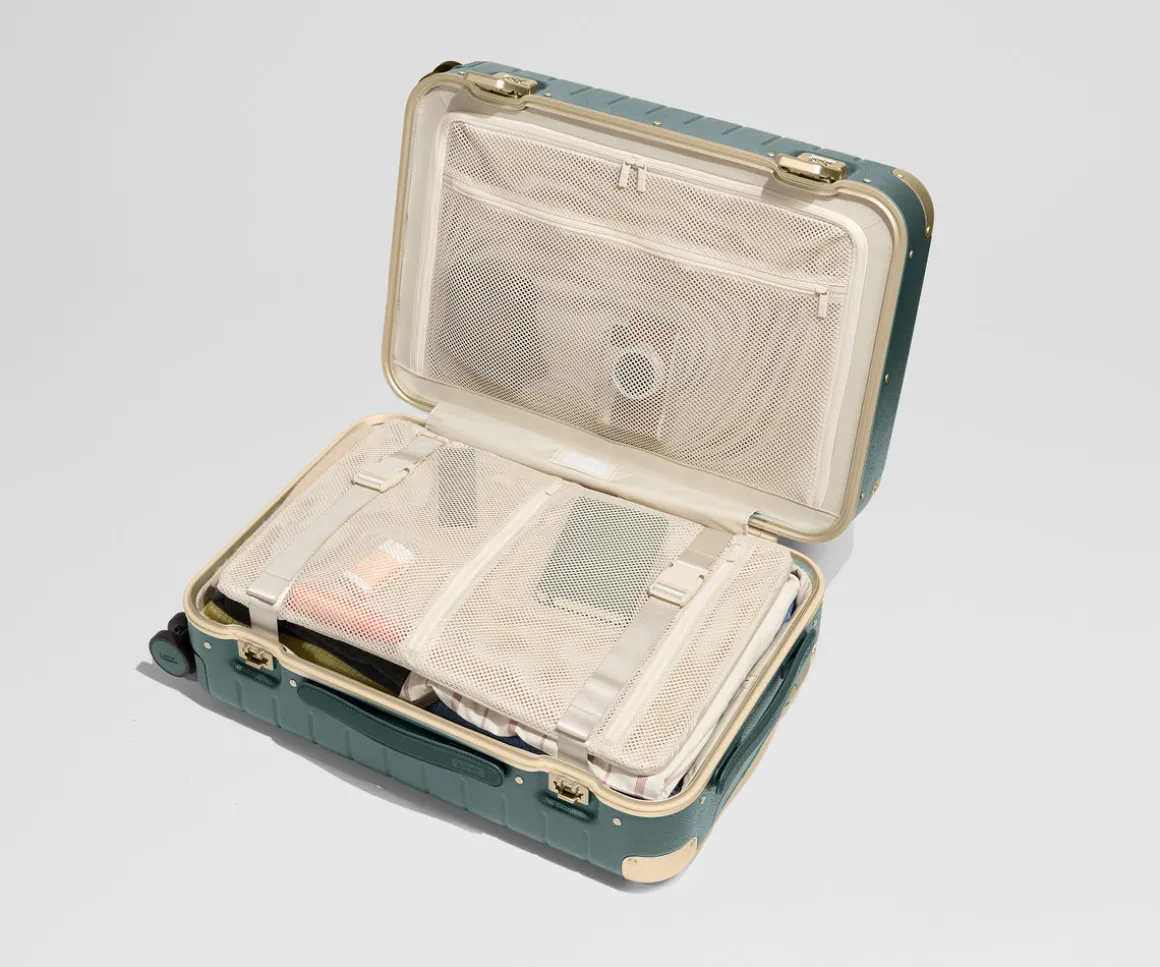 The Aluminum Edge Bigger Carry-On in Ivy Green
