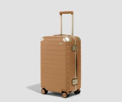 The Aluminum Edge Carry-On in Cognac Brown