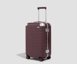 The Aluminum Edge Carry-On in Oxblood Red