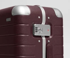 The Aluminum Edge Carry-On in Oxblood Red