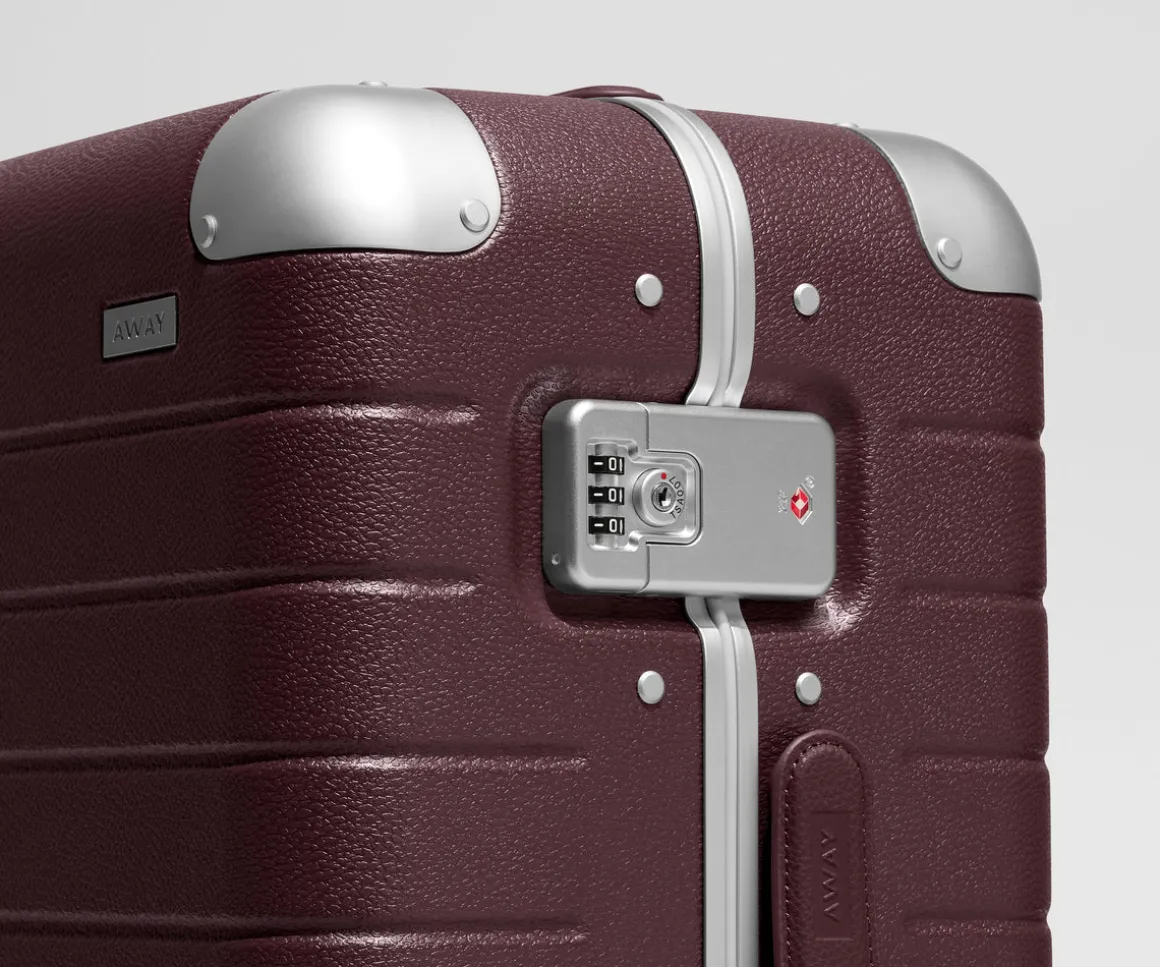 The Aluminum Edge Carry-On in Oxblood Red