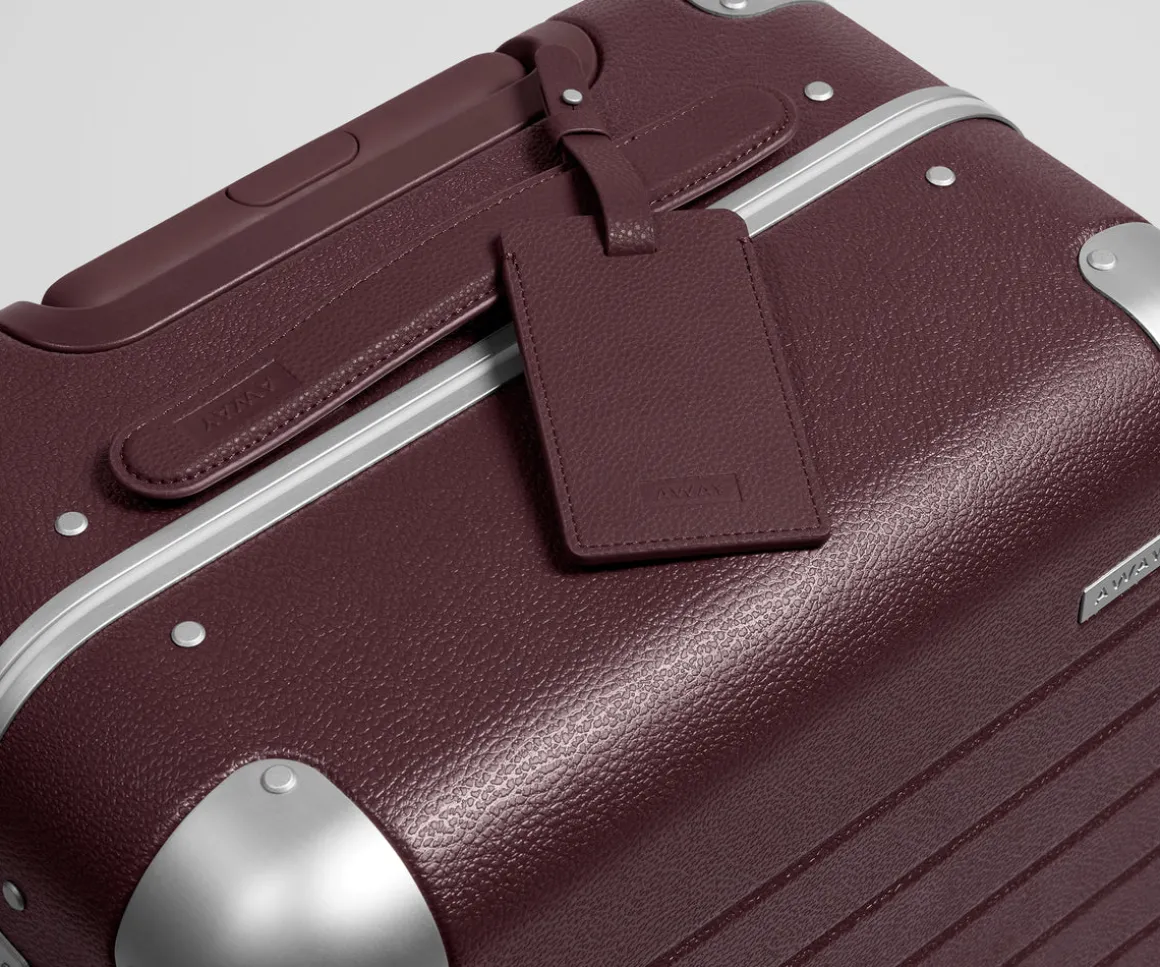 The Aluminum Edge Carry-On in Oxblood Red