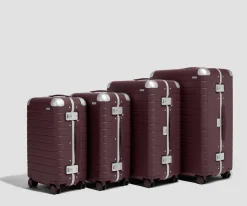 The Aluminum Edge Carry-On in Oxblood Red