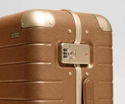 The Aluminum Edge Large in Cognac Brown