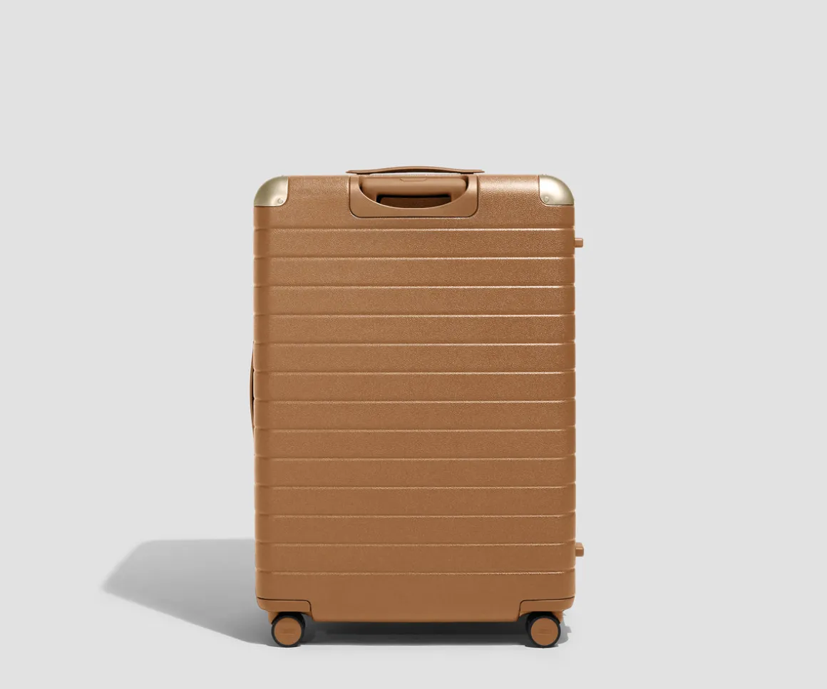 The Aluminum Edge Large in Cognac Brown