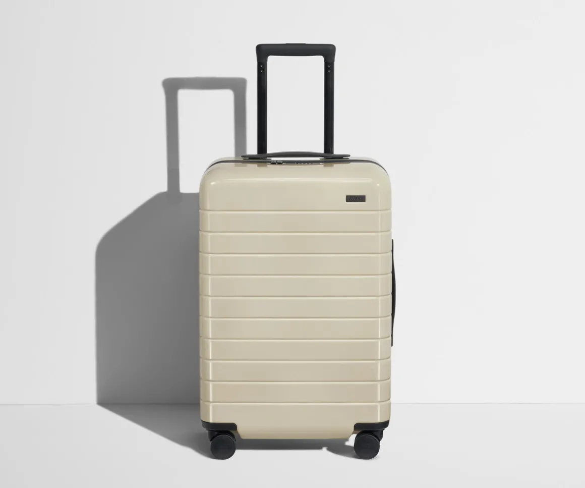 The Bigger Carry-On in Salt White (Gloss)