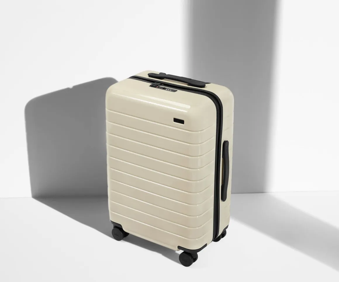 The Bigger Carry-On in Salt White (Gloss)