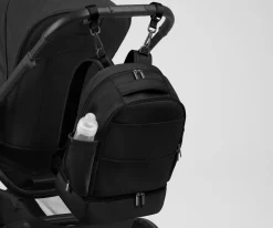 The Double Diaper Backpack in Jet Black
