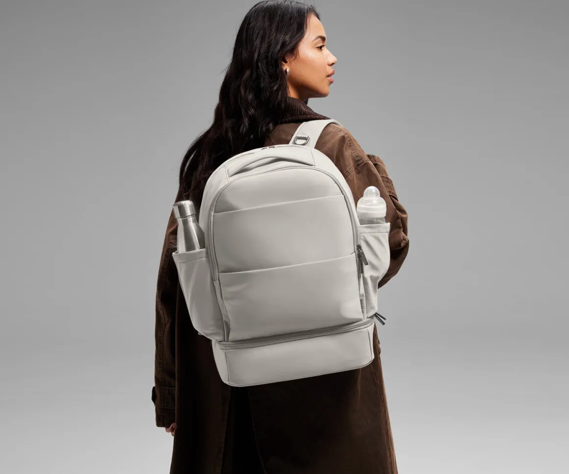 The Double Diaper Backpack in Olive Green