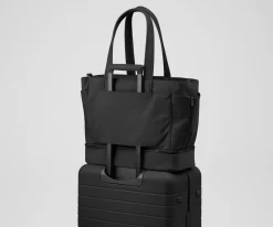 The Double Diaper Tote in Jet Black
