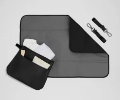 The Double Diaper Tote in Jet Black