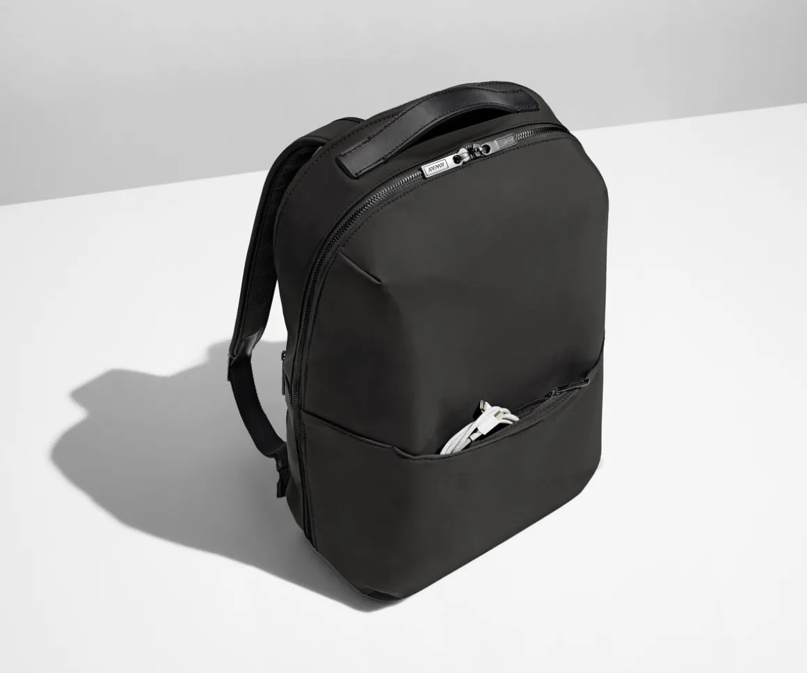 The Everywhere Zip Backpack in Jet Black