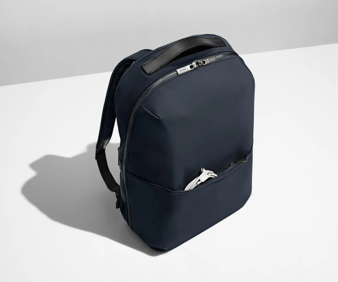 The Everywhere Zip Backpack in Navy Blue