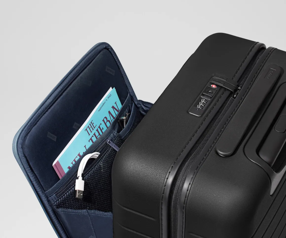 The Executive Bigger Carry-On in Jet Black