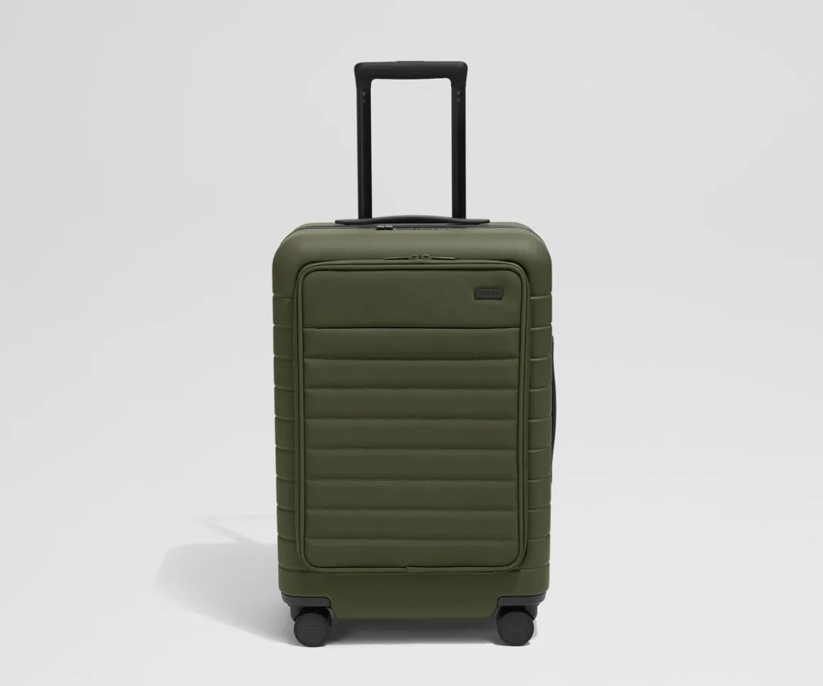 The Executive Bigger Carry-On in Olive Green
