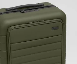 The Executive Bigger Carry-On in Olive Green