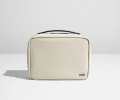 The Hanging Toiletry Bag in Salt White